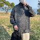 【着回し力抜群】韓国 オシャレ 流行り メンズ 上品 シンプル ファッション カジュアル 長袖 ハイネック プルオーバー 無地 セーター