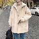 超人気 コート 韓国風 ファッション カジュアル ラシャ 切り替え フード付き 中長 秋冬 メンズ 厚手 コート
