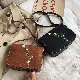 秋冬PUマグネット斜め掛けプリントシンプルファッションストリート系刺繍ショルダーバッグ·ハンドバッグ