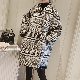 シンプルファッションカジュアルレトロ韓国系ドルマンスリーブロング折り襟ボタンチェック柄ロング丈コート・ジャケット