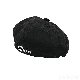 秋冬ブラックレッドピンクグレーカーキ帆布刺繍サークル帽子