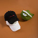オールシーズンホワイトブラックカーキライトグリーンオレンジ刺繍帆布刺繍サークル帽子