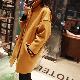 【韓国系シンプルファッション】カジュアルレトロロング折り襟ボタンロング丈コート・ジャケット