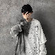 【韓国コーデ】メンズ ファッション カジュアル ラウンドネック プルオーバー グラデーション色 トップス tシャツ パーカー