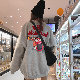 「定番オススメ」大活躍人気韓国系ファッション学園風ゆったり通勤けだるい風トレーナー刺繍カートゥーンパーカー