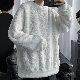 スウェット 【韓国風ファッション】韓国 通販 メンズ 安い シンプル ファッション カジュアル ショート丈 ラウンドネック プルオーバー 無地 トップス