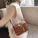 秋冬PUマグネット斜め掛けプリントシンプルファッションストリート系刺繍ショルダーバッグ·ハンドバッグ