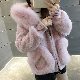 【韓国系ファッション】スウィートキュートフード付きジッパー綿コート