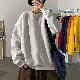 【人気集中アイテム 人気を獲得♡】シンプル ファッション 韓国系 ショート丈 ラウンドネック プルオーバー 無地 メンズ