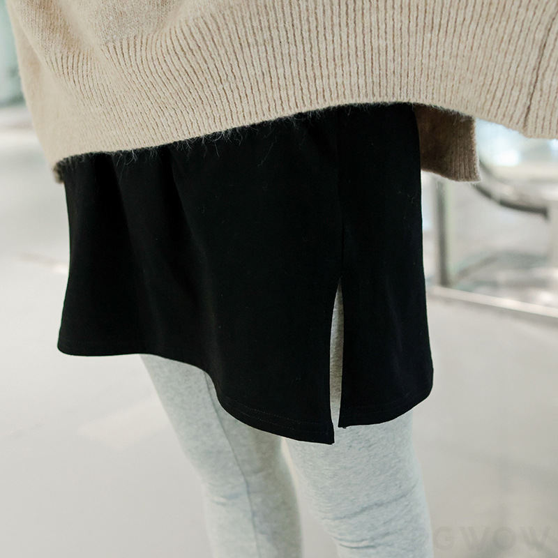 【絶対可愛い】スカート レディースファッション スリットレイヤード  ファッション オシャレ インナースカート シンプル スカート