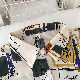 デザイン性抜群 ファッション レトロ 春夏秋 POLOネック シングル ブレスト アプリコット プリント ボタン カジュアル・シフォンブラウス