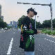 【激安販売中】ファッション ストリート系 韓国系 ロング ラウンドネック プルオーバー プリント 落書き トップス