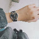 【新品殺到】ファッション レトロ 合成皮革 クォーツ 時計 配色 縁取り ラウンドトライアングル 写真通り 合金腕時計