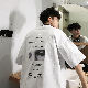 【売り切れ必至】夏 メンズ ファッション大人カジュアル シンプル アルファベット ラウンドネック プルオーバー プリント トップス 半袖Tシャツ