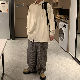 【人気を独占中♡】秋 メンズ ファッション 激安 カジュアル シングル ブレスト 韓国系 プリント ストリート系 POLOネック トップス
