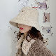 秋冬ブラックキャメルベージュコーヒー刺繍スエード生地刺繍サークル帽子