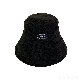 秋冬ブラックキャメルベージュコーヒー刺繍スエード生地刺繍サークル帽子