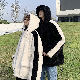 【今季マストバイ】ポリエステル 長袖 ファッション カジュアル 冬 フード付き ジッパー 配色 コート