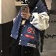 【今季マストバイ】長袖 ファッション ランタン スリーブ スタンドネック シングル ブレスト 刺繍 アルファベット ジャケット