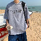  ポリエステル 半袖 シンプル ファッション 韓国系 一般 一般 春夏 ラウンドネック プルオーバー プリント アルファベットTシャツ・POLOシャツ