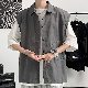 着回しコーデ きれいめコーデ fashion 韓国 通販 メンズ ファッション 無地 ボタン カジュアル シングルブレスト ポリエステル Tシャツ・POLOシャツ