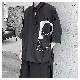 【韓国 通販】メンズ コーデ 夏 fashion 古着 メンズ 半袖 和風 折襟 プルオーバー プリント プリントシャツ