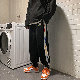 【合わせやすい】メンズ ファッション 激安 セール 韓国系 ハイウエスト レギュラー丈 アルファベット カジュアル パンツ