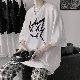 夏 服 メンズ【人気上昇中】Tシャツ メンズ 韓国ファッション 人気 カッコイイ ストリート系 ラウンドネック 五分袖 アルファベット プルオーバー プリント