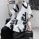 【流行りの服】古着 韓国 メンズ ファッション ポリエステル 半袖 シンプル 春 夏 折り襟 シングルブレスト 配色シャツ