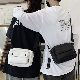 【ファッション感満々】韓国系 男女兼用 シンプル ファッション オールシーズン PU ファスナー 肩掛け 斜め掛け 無地 旅行 ポリエステルショルダーバッグ