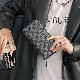 【今季マストバイ】メンズ  人気 カッコイイ 韓国 オールシーズン PU ファスナー 手持ち チェック柄 カジュアル ビジネスハンドバッグ・財布