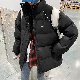 長袖 ファッション 通勤/OL スウィート ストリート系 韓国系  冬 スタンドネック ジッパー 切り替え アルファベット 防寒 ポリエステル綿コート
