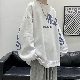 【今季注目】メンズ 秋 ファッション 人気 韓国系 ストリート系 長袖 シンプル ラウンドネック プルオーバー 切り替え 無地 パーカー・トレーナー
