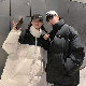 【人気上昇中】ストリート ファッション 通販 安い カジュアル 韓国系 冬 スタンドネック ジッパー ファスナー ノームコア モード ポリエステル 綿コート・ダウンジャケット