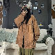  デニム 長袖 シンプル ファッション カジュアル レトロ ストリート系 韓国系 一般 冬 秋 POLOネック ボタン 無地 ボタン トラッド クローズドバック ビックシルエット 骨格ナチュラル 着痩せ効果 オーバーサイズ感 通勤 防寒ジャケット