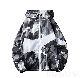 【目を奪われる】ジャケット 春 秋 シンプル ファッション カジュアル 韓国 オシャレ 長袖 フード付き ジッパープリント 配色 カモフラ