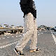 【快適な肌触り】ズボン メンズ シンプル ファッション カジュアル 韓国系 レギュラーウエスト ロング丈 アルファベット ストライプ柄  カジュアルパンツ