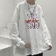 【人気を獲得♡】ファッション 人気 カッコイイ 韓国 ストリート系 メンズ トレーナー 大きいサイズあり おしゃれ 長袖 ラウンドネック コットン シンプル 秋 春 アルファベット プリントTシャツ・POLOシャツ