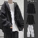 ブラック/ジャケット+ブラック/Tシャツ+グレー/パンツ