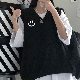 【個性的なデザイン】半袖 ノースリーブ カジュアル 韓国 ファッション オシャレ 春 夏 ラウンドネック Vネック 無地 ノースリーブ Tシャツ セットアップ