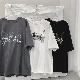 【目を奪われる】Tシャツ メンズファッション 人気 カッコイイ ラウンドネック プルオーバー アルファベット プリント シンプル 夏服