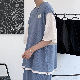 【流行の予感】セットアップ メンズファッション メンズファッション 配色 アルファベット ラウンドネックTシャツ +  無地 ショートパンツ オシャレ服