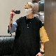 Tシャツ・POLOシャツ シンプル カジュアル 韓国ファッション オシャレ 服 春夏 メンズ その他 半袖 一般 一般 ラウンドネック プルオーバー なし 配色