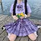 セットアップ学園風韓国ファッション オシャレ 服半袖POLOネック刺繍ギャザーハイウエストプリーツスカート