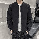 ジャケットシンプルカジュアル韓国ファッション オシャレ 服長袖スクエアネックジッパーファスナー20~40代無地