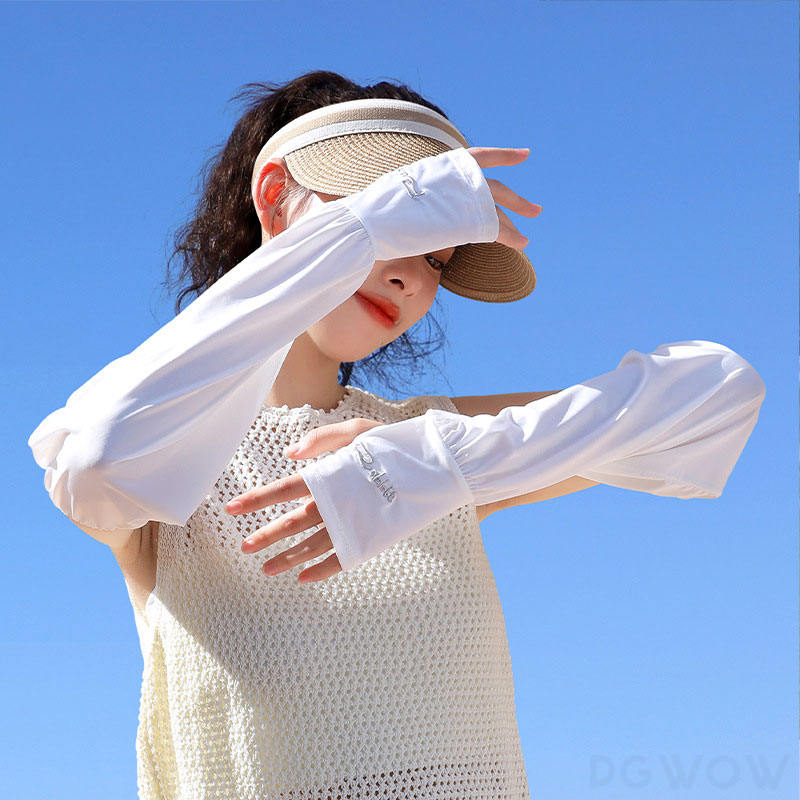 サングラス・アームカバー 韓国ファッション オシャレ 服 長袖 無地 刺繍