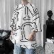 Tシャツ・POLOシャツ シンプル 韓国ファッション オシャレ 服 春 服 夏 服 メンズ ポリエステル 七分袖 一般 一般 ラウンドネック プルオーバー プリント プリント アルファベット