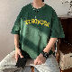Tシャツ・POLOシャツ ファッション 韓国ファッション オシャレ 服 夏 服 ポリエステル 五分袖 一般 ラウンドネック プリント アルファベット