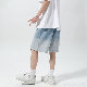 ショートパンツ ストリート系 韓国ファッション オシャレ 服 シンプル カジュアル 夏 服 メンズ デニム ボウタイ  ショート丈（3分4分丈） グラデーション色