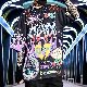 【おしゃれ度高め】メンズ Tシャツ・POLOシャツ 半袖 韓国ファッション オシャレ 夏 ストリート系 プルオーバー ラウンドネック モード プリント アルファベット カートゥーン